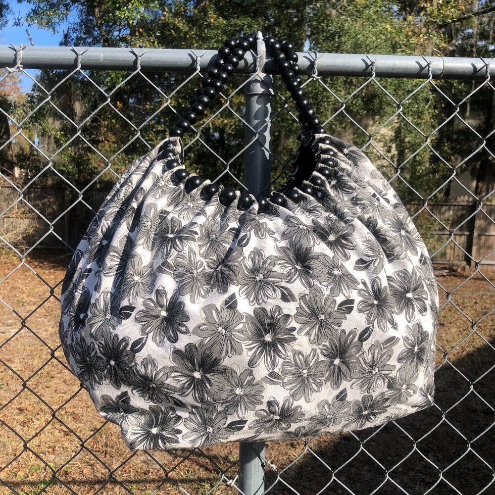 Oversized Black/ White Tote